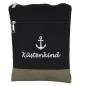 Preview: Handtasche Canvas Crossbag Anker Küstenkind Schwarz
